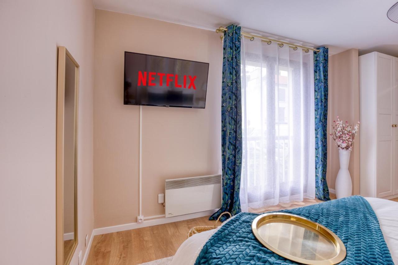 Studio Hotel - Lit King Size - Parking - Wifi - Proche Cdg Livry-Gargan Εξωτερικό φωτογραφία